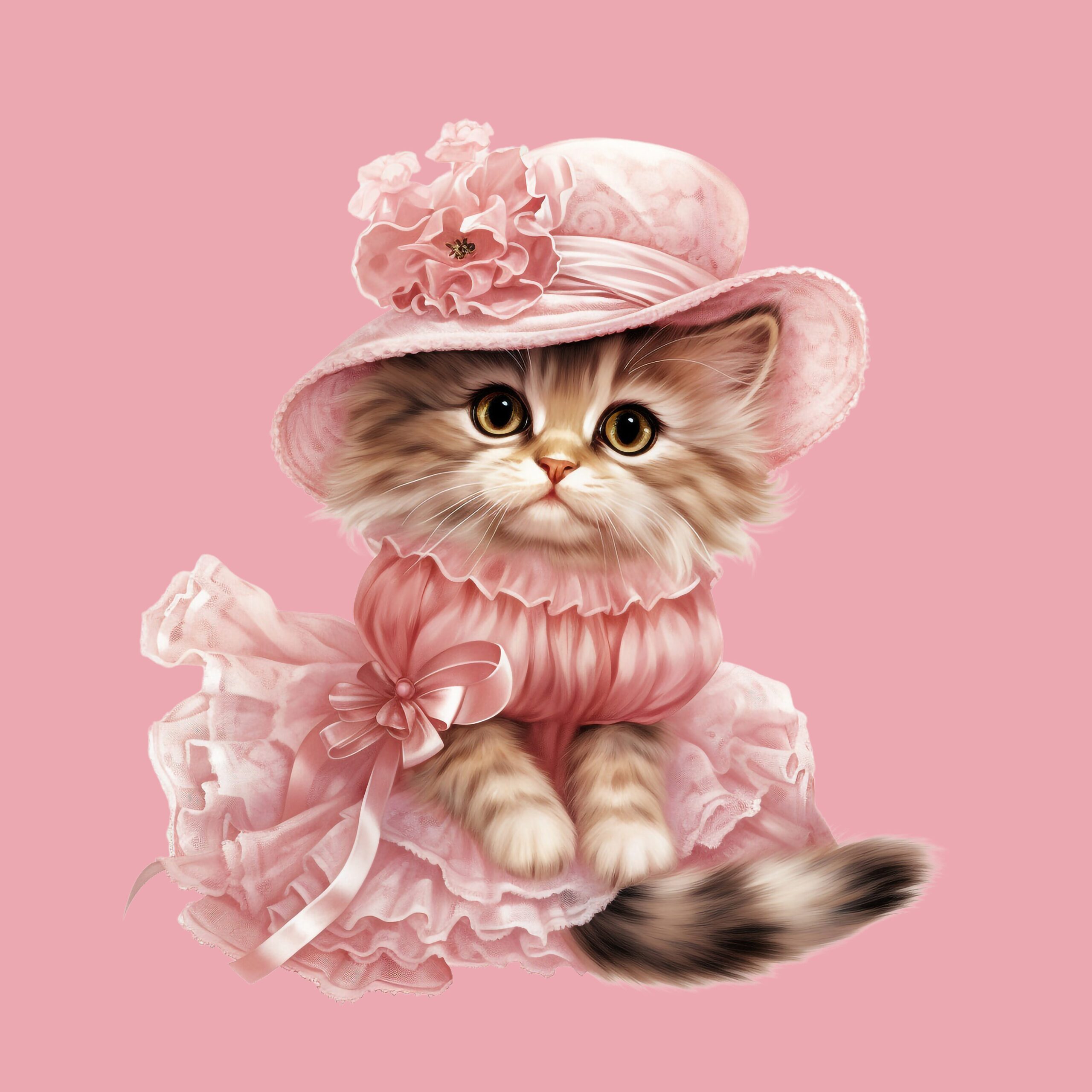 Pink Victorian Kitty 16