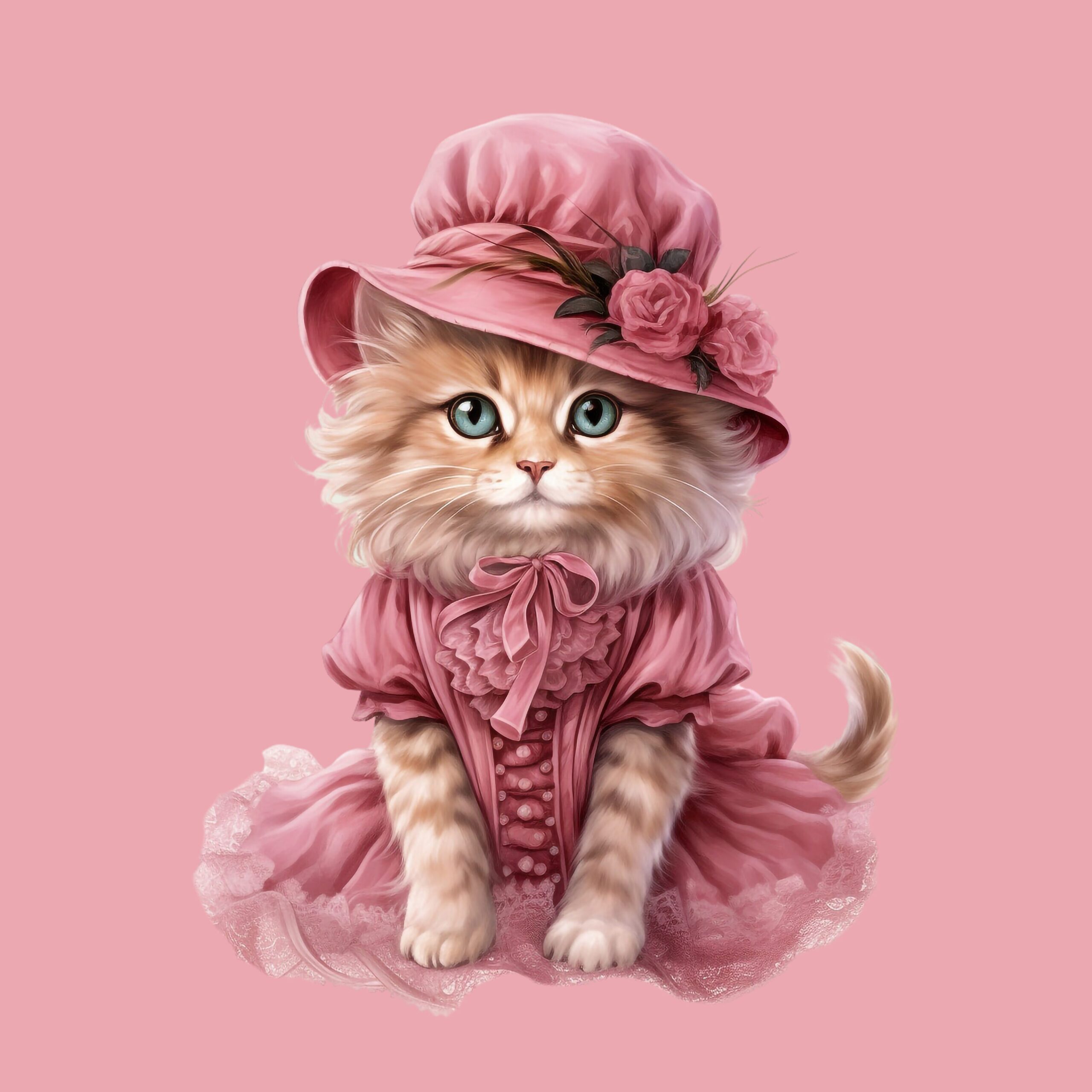 Pink Victorian Kitty 18