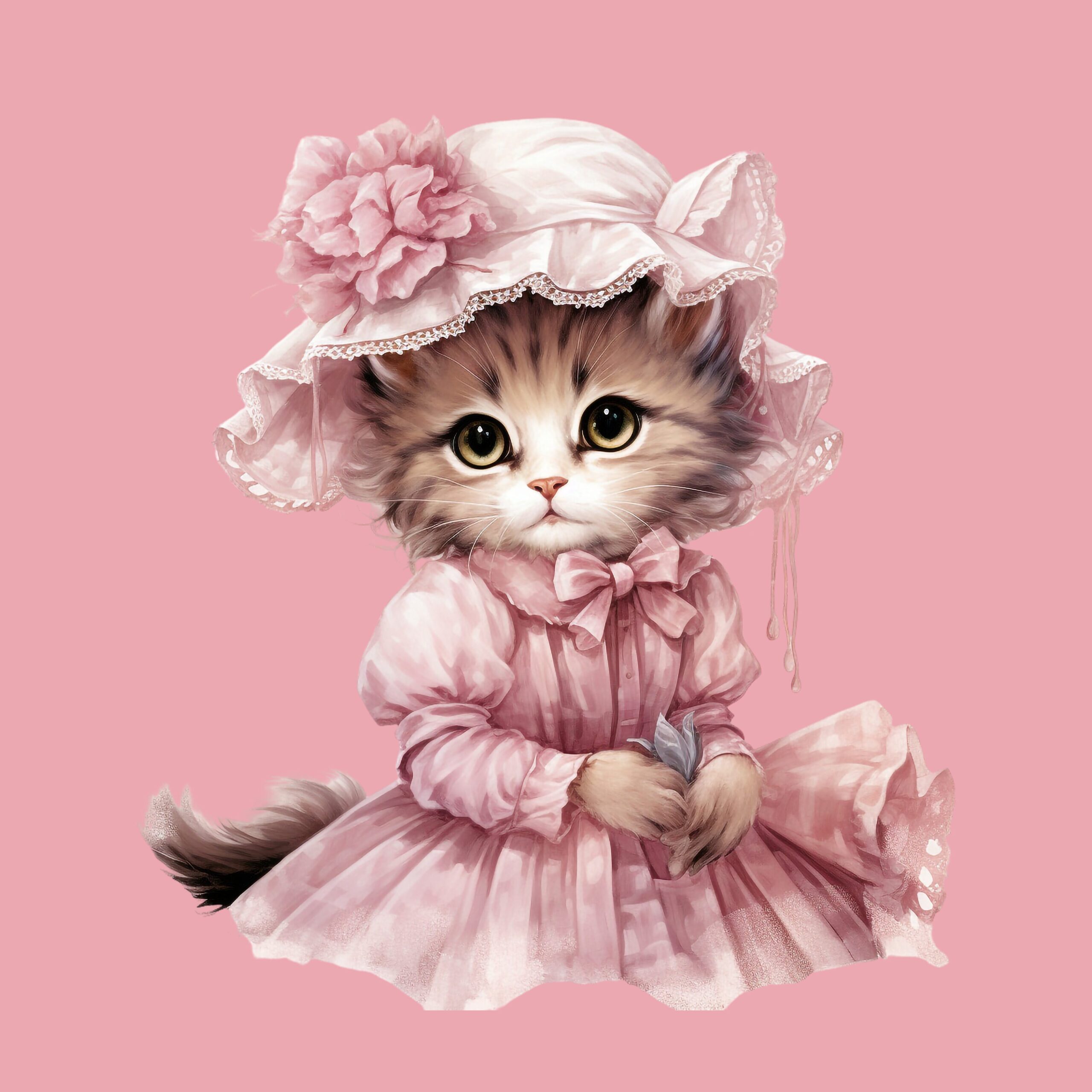 Pink Victorian Kitty 40